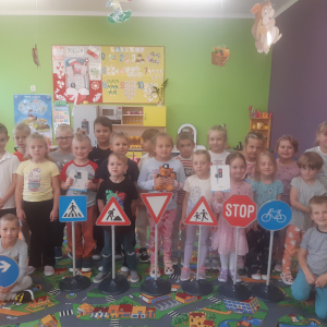 Zajęcia o  bezpieczeństwie w ruchu drogowym