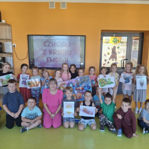 Przedszkolaki z grupy "Muminki" rozpoczęły przygodę z Czuciakiami z Krainy Emocji:)